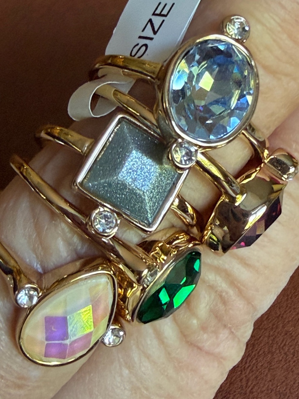 Jewel Tones Ring Set by Park Lane - Picture 4 of 6